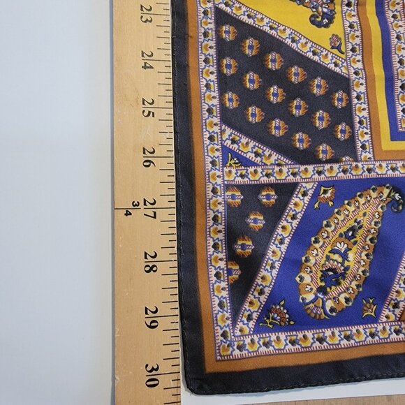 Vintage‎ Manzoni Scarf Multicolor Paisley Scarf Square - Picture 6 of 6